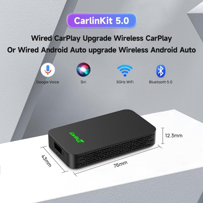 Carlinkit 5.0 (2air) - Wireless Apple CarPlay / Android Auto