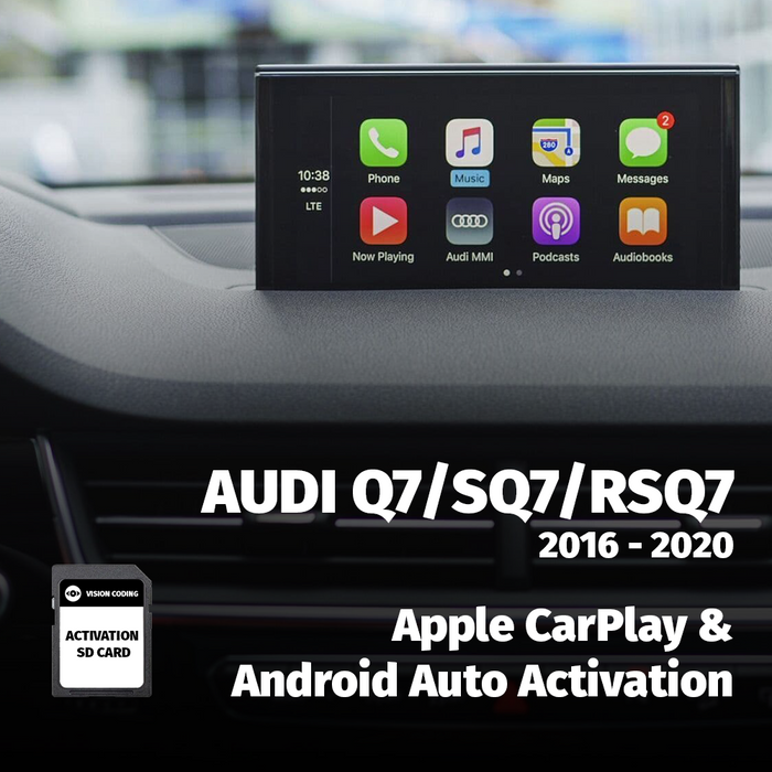 Audi Q7/SQ7/RSQ7 - Apple CarPlay & Android Auto Activation