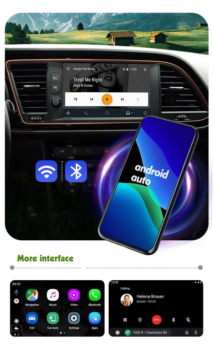 Kit de integração sem fio Skoda Apple CarPlay e Android Auto